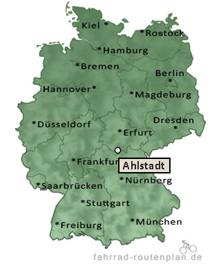 Entfernung Ahlstadt