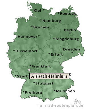 Entfernung Alsbach-H&auml;hnlein