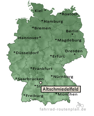 Entfernung Altschmiedelfeld