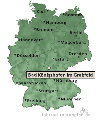 Entfernung Bad Königshofen im Grabfeld