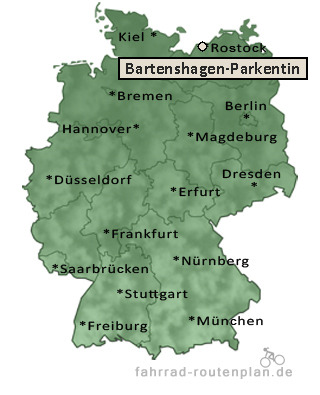 Entfernung Bartenshagen-Parkentin
