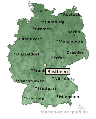 Entfernung Bastheim