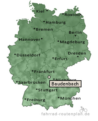 Entfernung Baudenbach