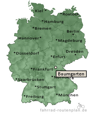 Entfernung Baumgarten