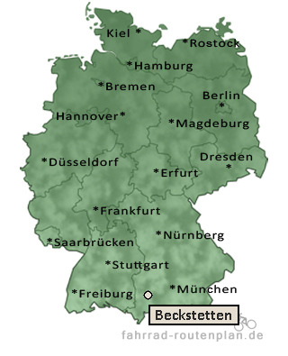 Entfernung Beckstetten
