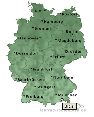 Entfernung Bichl