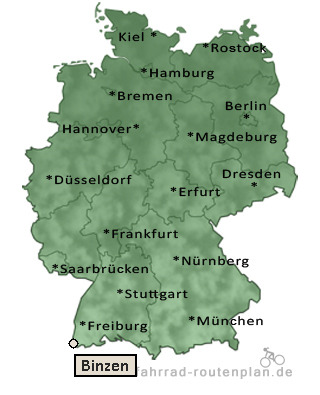 Entfernung Binzen