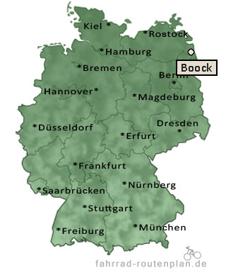 Entfernung Boock