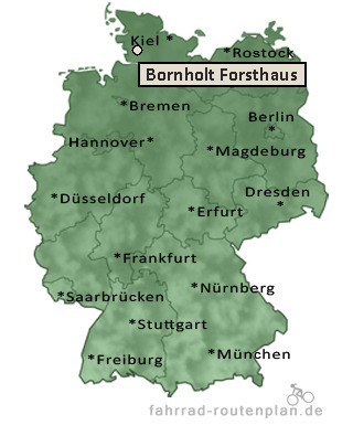 Entfernung Bornholt Forsthaus