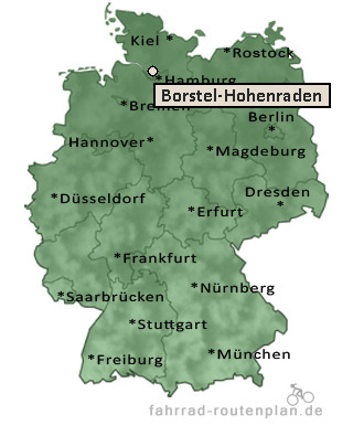 Entfernung Borstel-Hohenraden