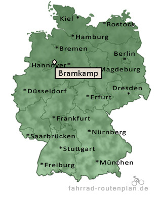 Entfernung Bramkamp