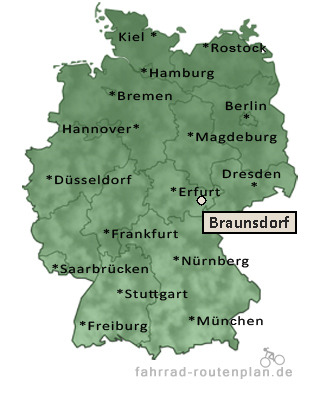 Entfernung Braunsdorf