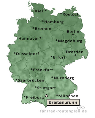 Entfernung Breitenbrunn
