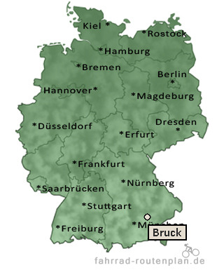 Entfernung Bruck