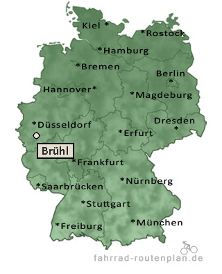 Entfernung Br&uuml;hl