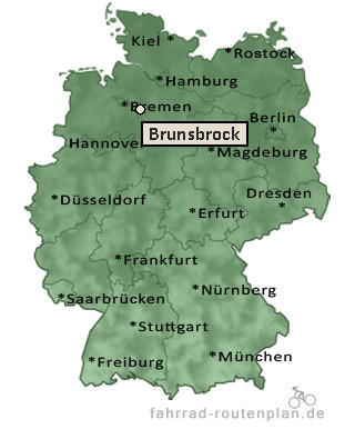 Entfernung Brunsbrock