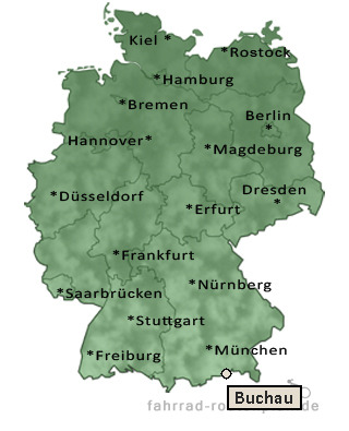 Entfernung Buchau