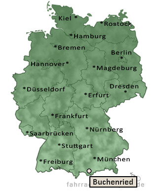 Entfernung Buchenried