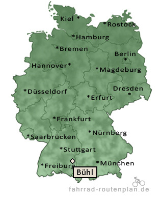 Entfernung Bühl