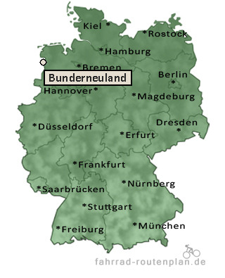 Entfernung Bunderneuland