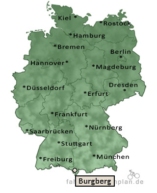 Entfernung Burgberg