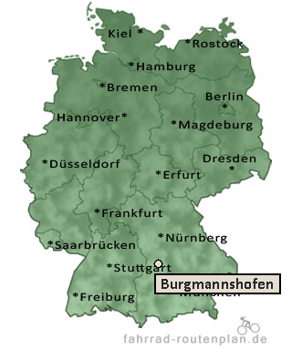 Entfernung Burgmannshofen