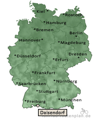 Entfernung Daisendorf