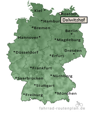 Entfernung Dalwitzhof