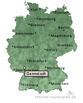Entfernung Dannstadt