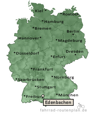 Entfernung Edenbachen