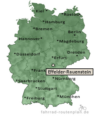 Entfernung Effelder-Rauenstein
