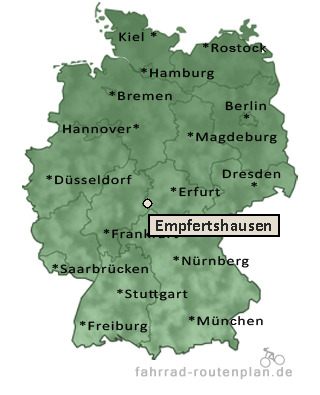 Entfernung Empfertshausen