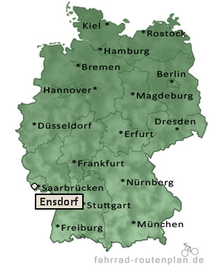 Entfernung Ensdorf