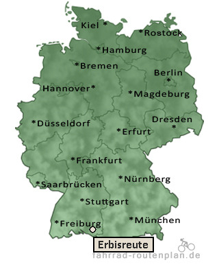 Entfernung Erbisreute