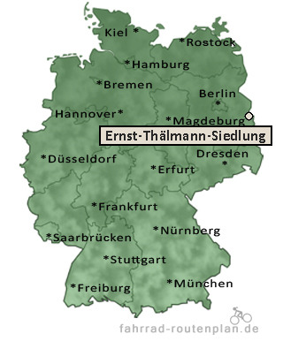 Entfernung Ernst-Thälmann-Siedlung