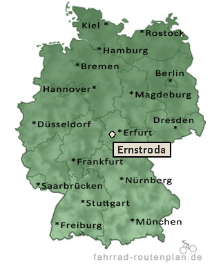 Entfernung Ernstroda