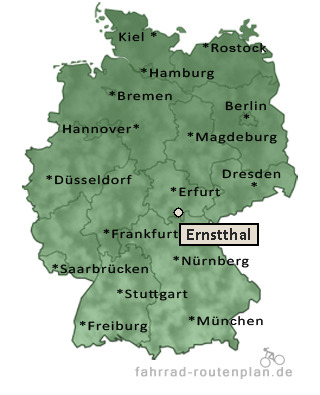 Entfernung Ernstthal