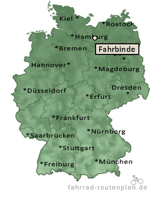 Entfernung Fahrbinde