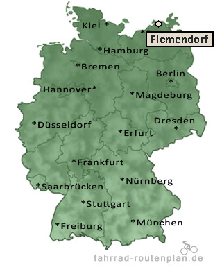 Entfernung Flemendorf