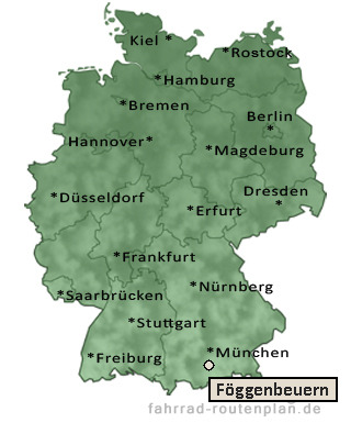Entfernung Föggenbeuern