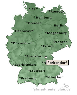 Entfernung Forkendorf