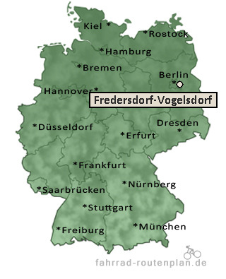 Entfernung Fredersdorf-Vogelsdorf