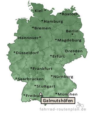 Entfernung Galmutsh&ouml;fen