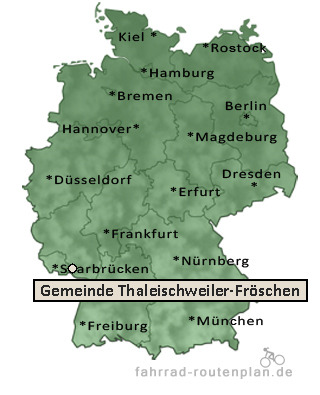 Entfernung Gemeinde Thaleischweiler-Fr&ouml;schen