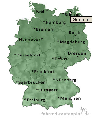 Entfernung Gersdin