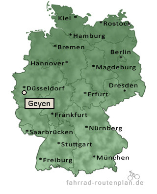 Entfernung Geyen