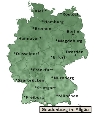 Entfernung Gnadenberg im Allg&auml;u