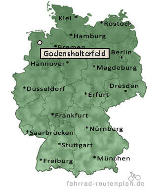 Entfernung Godensholterfeld