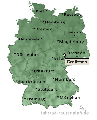 Entfernung Groitzsch