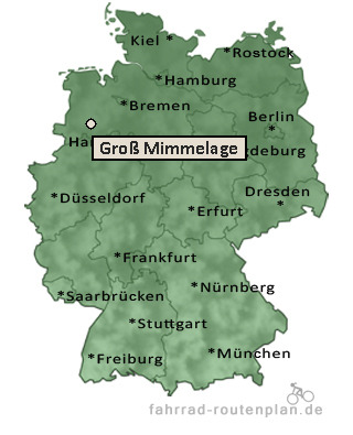 Entfernung Gro&szlig; Mimmelage
